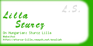 lilla sturcz business card